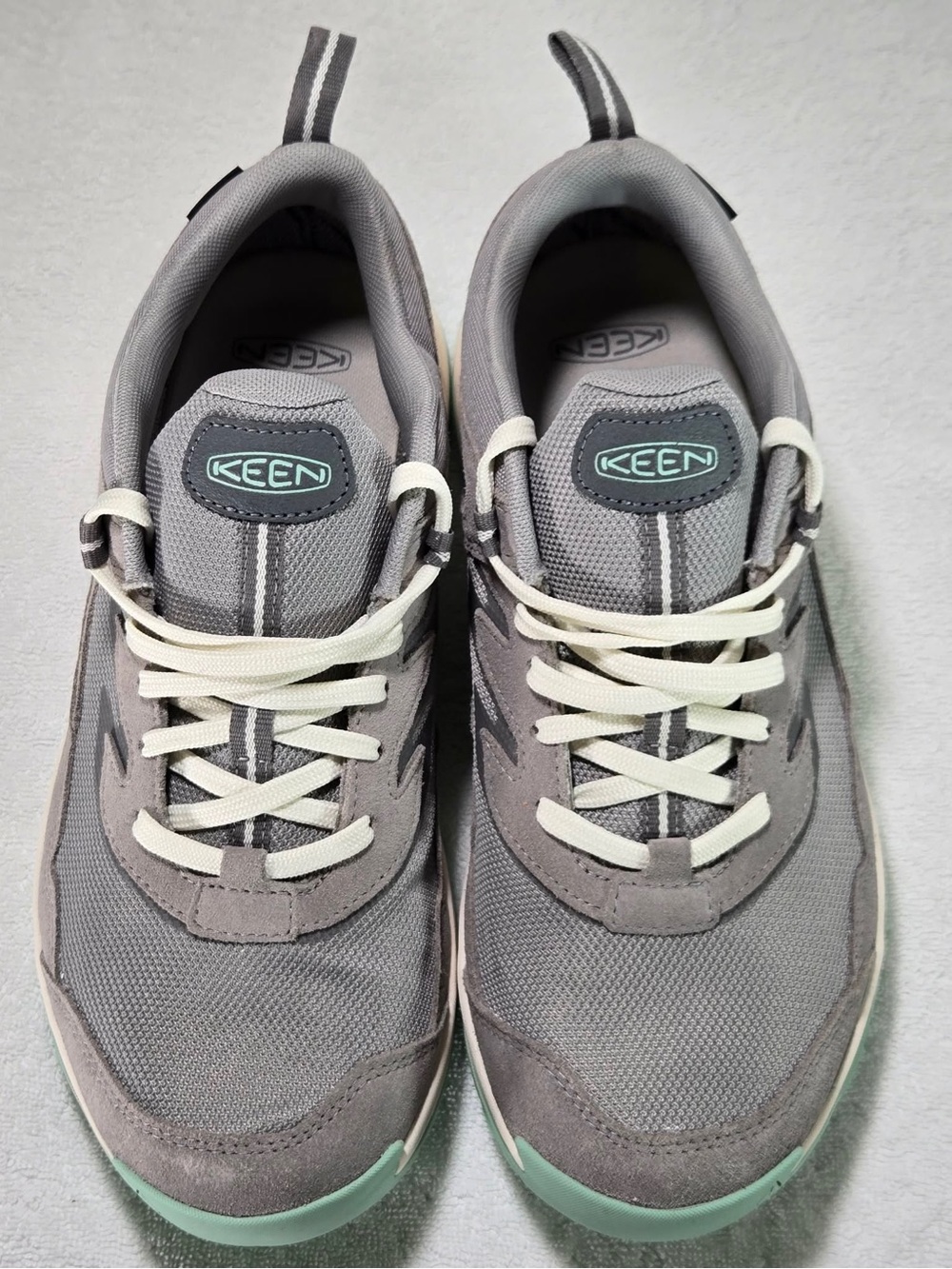 Keen Women’s Gray Sneakers with Mint Accents New Without Tags Size 10